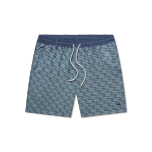 Dockside Swim Trunk - Lattice Ocean Swim Low Profile Zipper