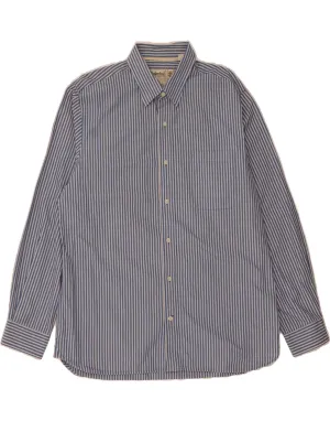Versatile Clothing TIMBERLAND Mens Shirt XL Blue Striped Cotton