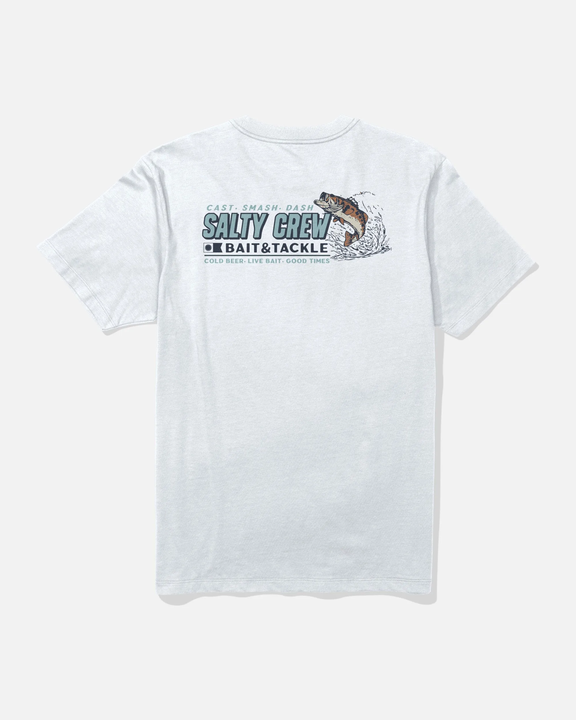 Live Bait Tee - White Layered Collar