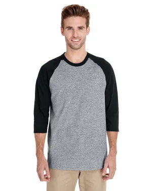 Light Design Gildan G570 Adult Heavy Cotton 3/4-Raglan Sleeve T-Shirt