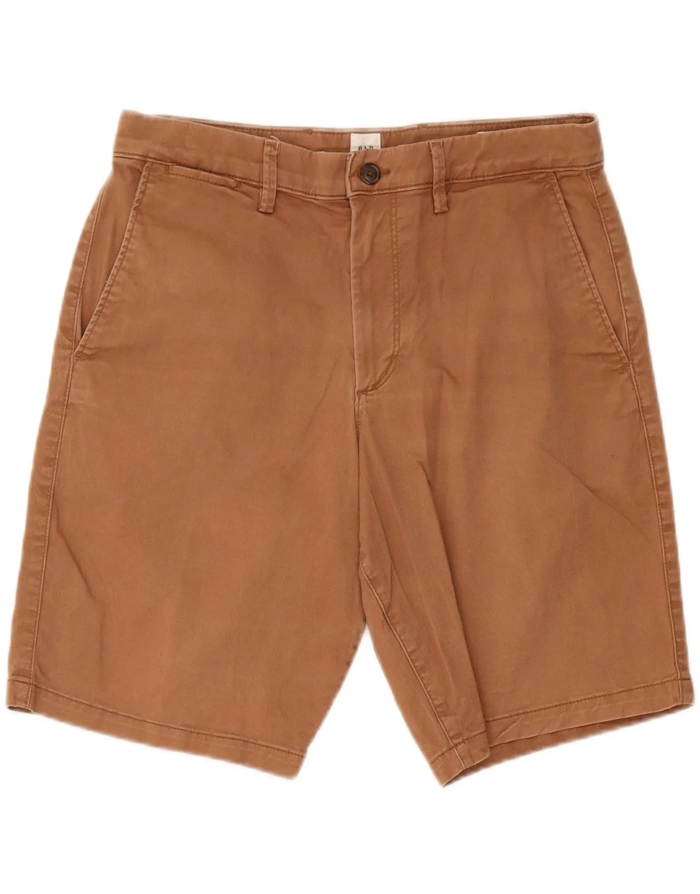 Breathable Material GAP Mens Chino Shorts  W32 Large  Brown Cotton