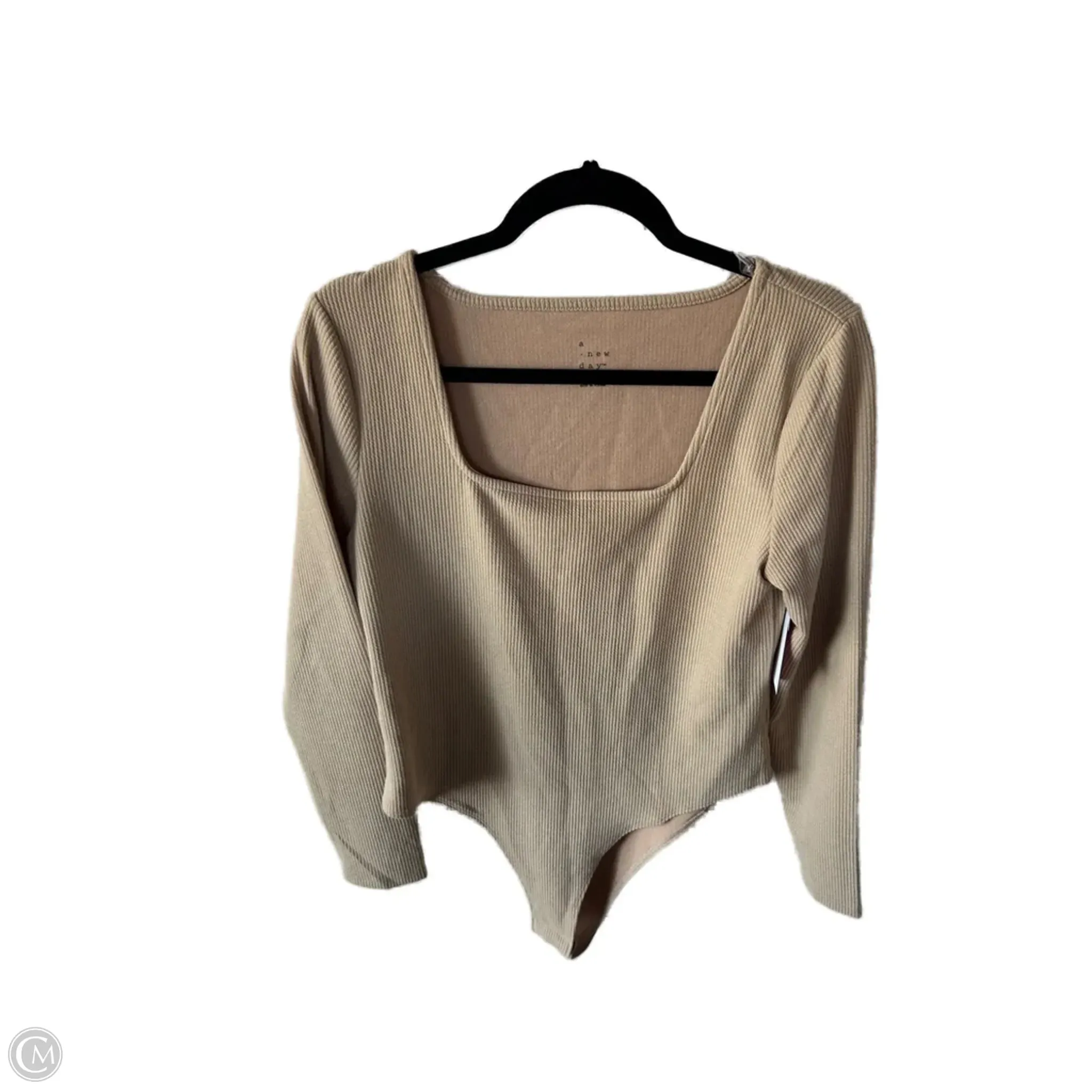 comfortable bodysuit Bodysuit By A New Day In Tan, Size: Xl