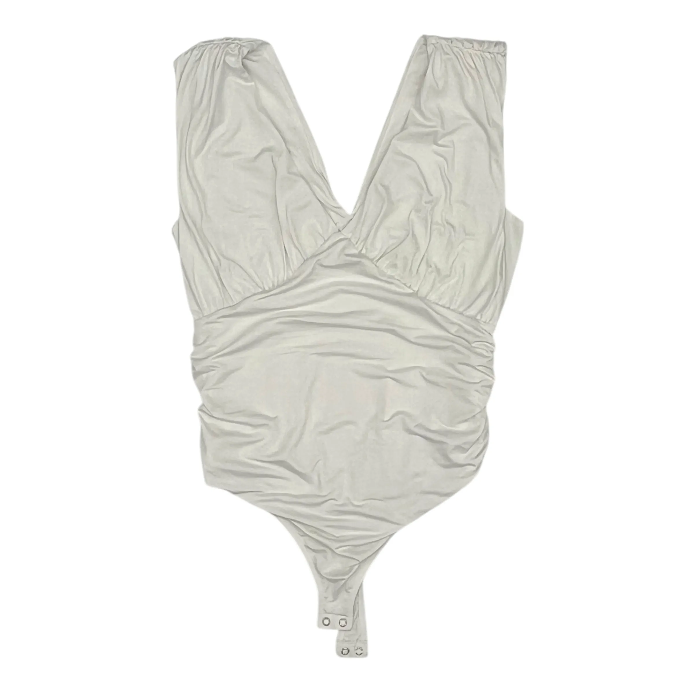 comfy bodysuit elegant bodysuit Bodysuit By Express In Cream, Size:L