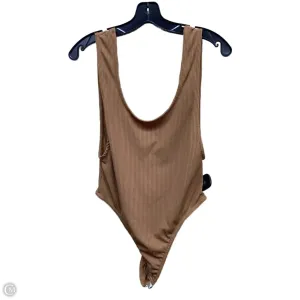 casual chic bodysuit Bodysuit By Missguided In Bronze, Size: 8