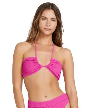 Billabong Summer High Drew Bandeau Top-Fiesta Pink Holiday Pack
