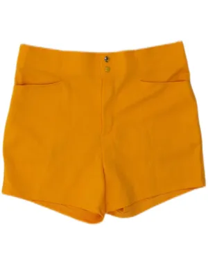 Wardrobe Must-Have RUSSELL ATHLETIC Womens Shorts XL W36  Yellow Polyester