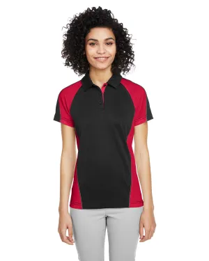 Easy Layering Fashion Top Harriton M385W Ladies' Advantage Snag Protection Plus IL Colorblock Polo