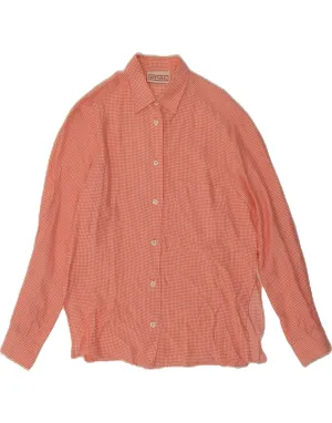 Versatile Look Business Meeting STEFANEL Womens Shirt UK 14 Medium Orange Polka Dot
