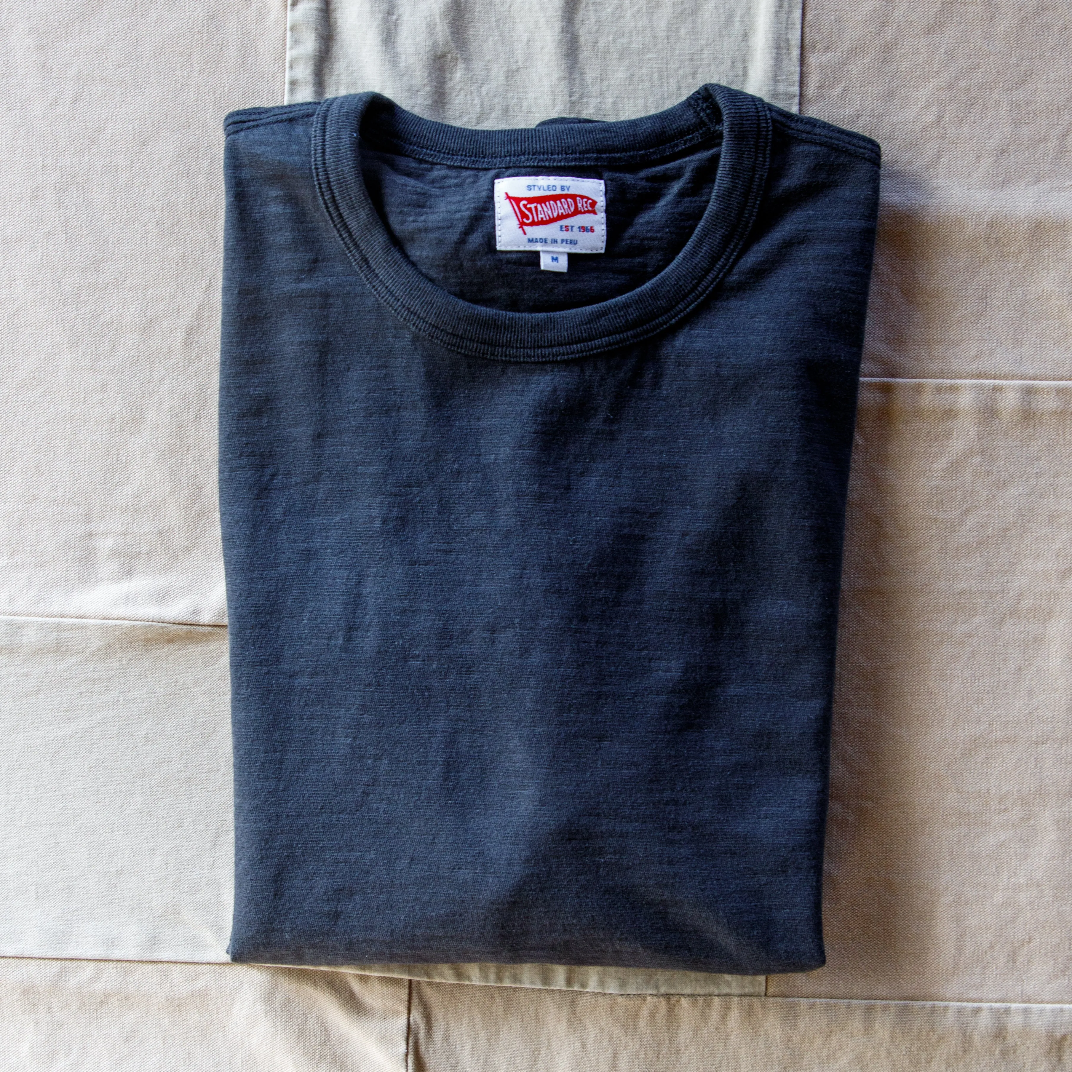 Set In Sleeve Active Wear Short Sleeve Slub T-shirt, Black