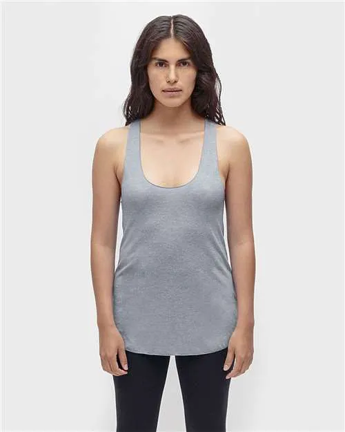 Soft and Stylish Los Angeles Apparel TR3008 USA-Made Women's Triblend Racerback Tank Top