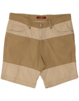 Snowboarding Gear CARRERA Mens 618 Casual Shorts W36 Large Beige Colourblock Cotton