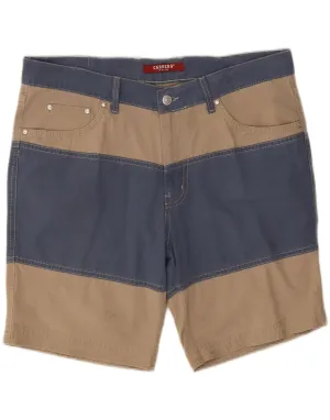 CARRERA Mens 618 Casual Shorts W36 Large Beige Colourblock Cotton Sleepwear Quick Drying Fabric