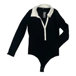 sport bodysuit Bodysuit By Express In Black & White, Size:M