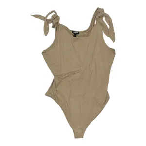 Bodysuit By Express In Tan, Size:L festival bodysuit autumn bodysuit