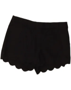 J. CREW Womens Chino Shorts US 10 Large W34 Black Linen Lightweight Comfort