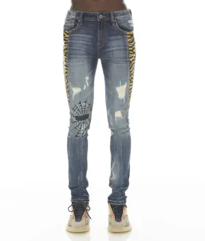 Simple Wear Fashion Lover Classic Wear Modern Minimalist PUNK SUPER SKINNY IN TIGER LUCKY BASTARD