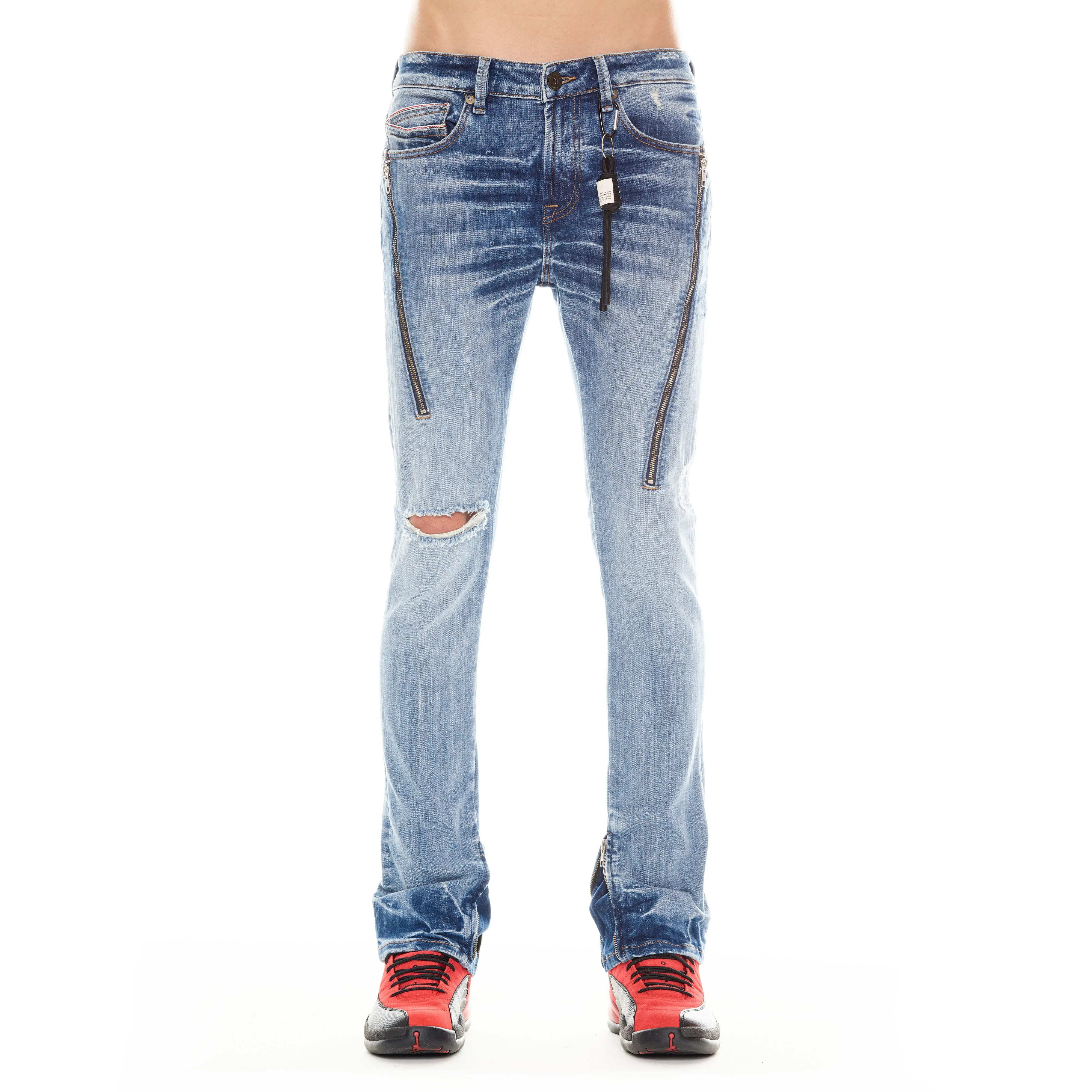 Belt Loop Reinforcement PUNK SUPER SKINNY JEANS IN FORD