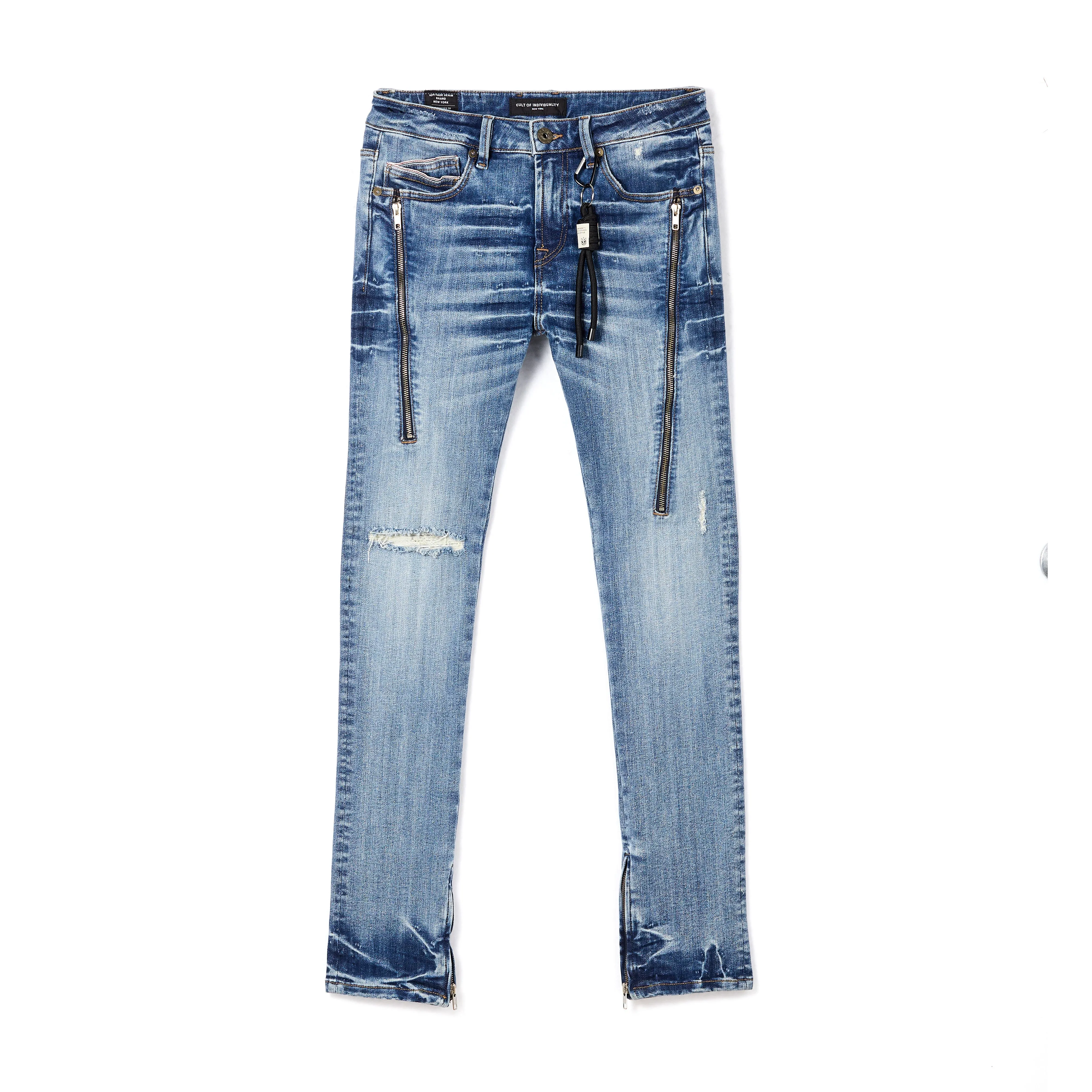 Stylish Choice Core Look PUNK SUPER SKINNY JEANS IN FORD