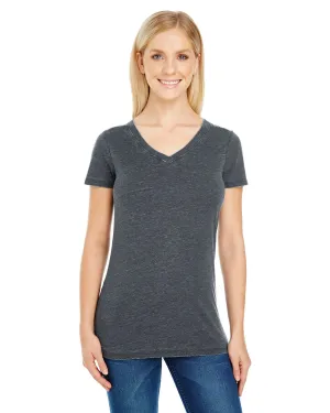 Threadfast Apparel 208B Ladies' Vintage Dye Short-Sleeve V-Neck T-Shirt Breezy Comfort Classic Comfort Style