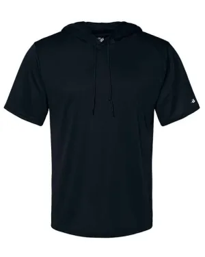 Non Shrink Material Relaxed fit style Badger 4123 B-Core Hooded T-Shirt