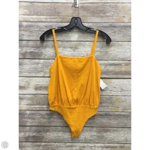 short sleeve bodysuit intimate bodysuit Bodysuit By Free People In Yellow, Size: S