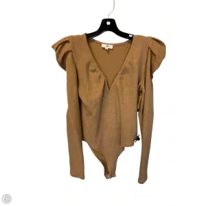 Bodysuit By Entro In Tan, Size: M professional bodysuit