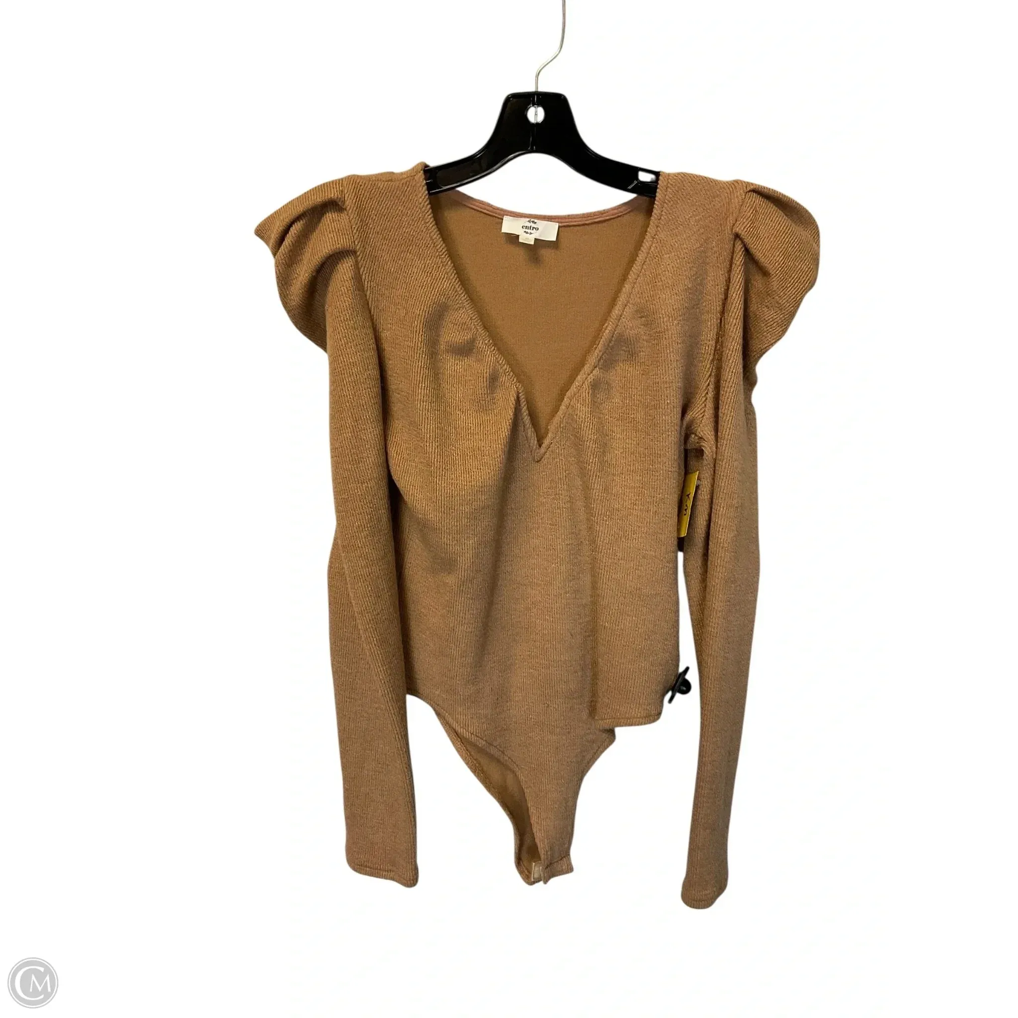 Bodysuit By Entro In Tan, Size: M professional bodysuit
