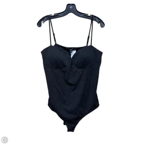 Bodysuit By Express In Striped Pattern, Size: M zipper bodysuit