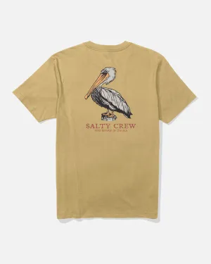 Perched Tee  - Mineral Yellow Ruffled edges