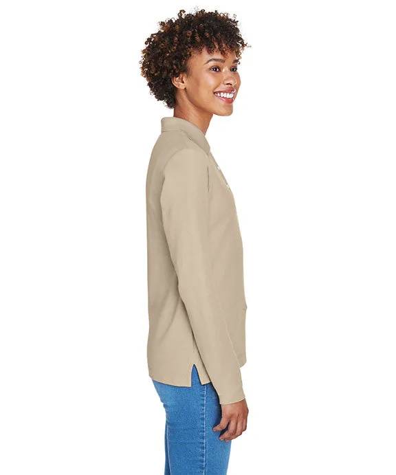 Minimalist Wear D110W - Devon & Jones Ladies Pima Piqu?? Long-Sleeve Polo Shirt