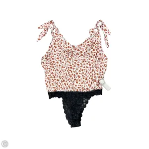 soft fabric bodysuit Bodysuit By Free People In Animal Print, Size: M