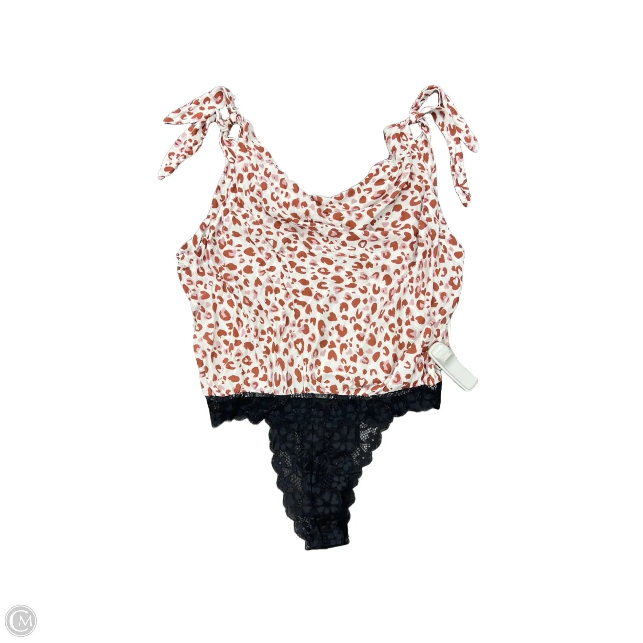 soft fabric bodysuit Bodysuit By Free People In Animal Print, Size: M