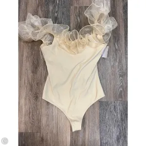 sleep bodysuit snake print bodysuit Bodysuit By Free People In Cream, Size: M