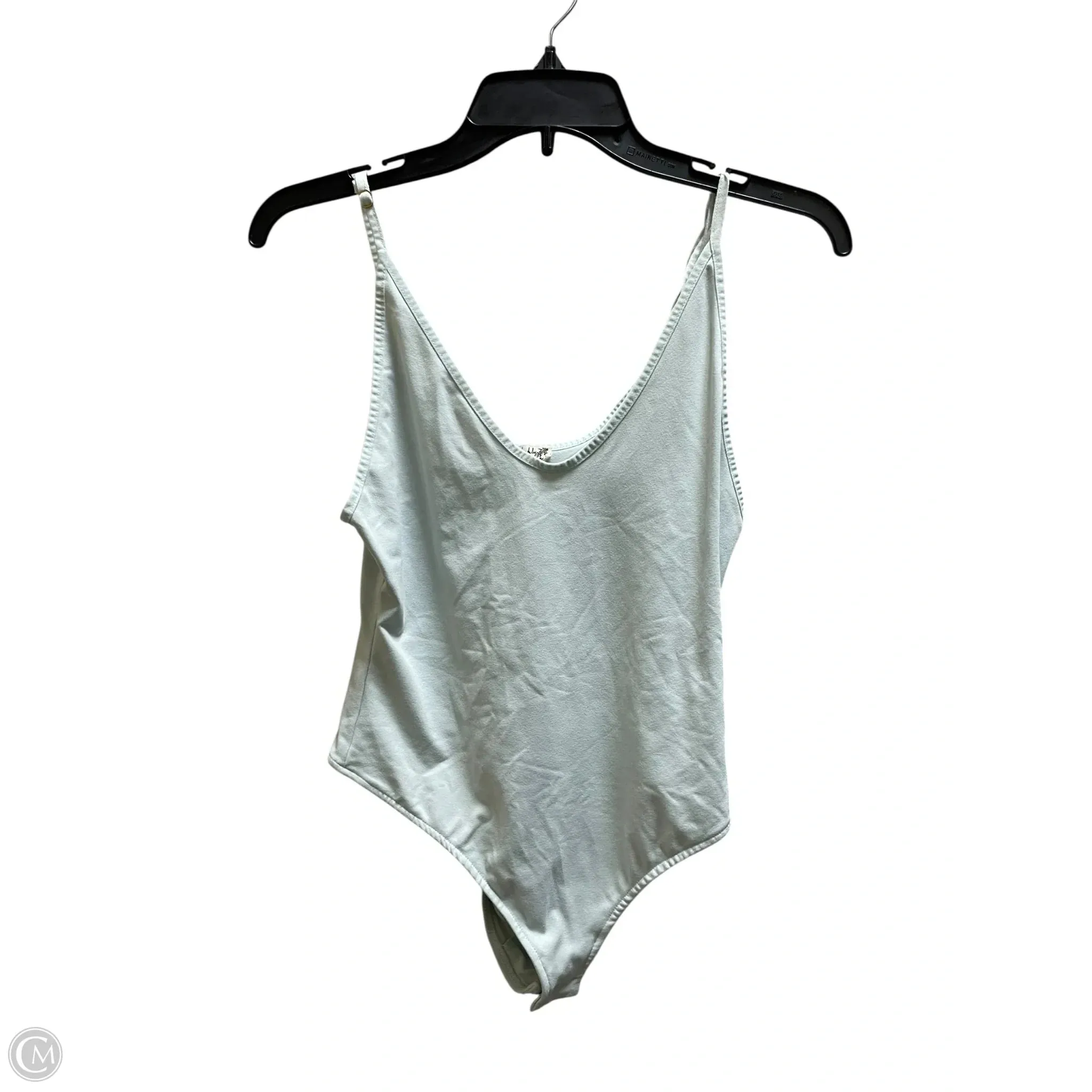 Bodysuit By Free People In Teal, Size: 0 one shoulder bodysuit