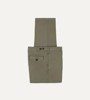 Trendy Appearance Chic Comfort Khaki Heavy Cotton Twill Games Trousers