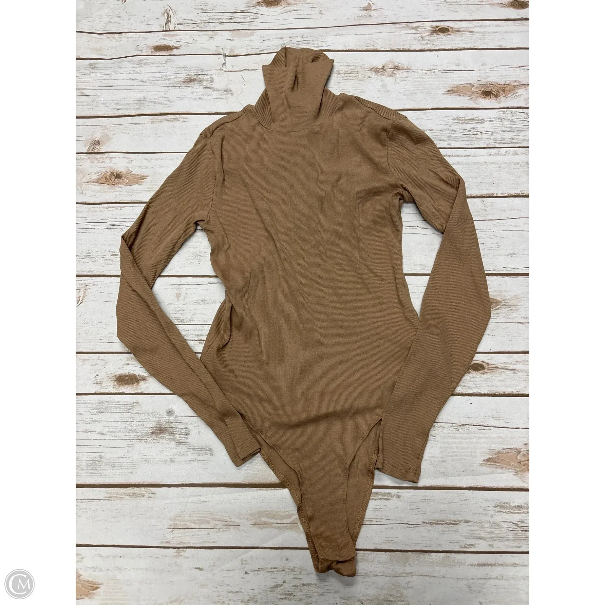 Bodysuit By H&m In Tan, Size: S professional bodysuit