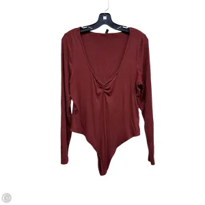 office chic bodysuit Bodysuit By Banana Republic In Orange, Size: Xl