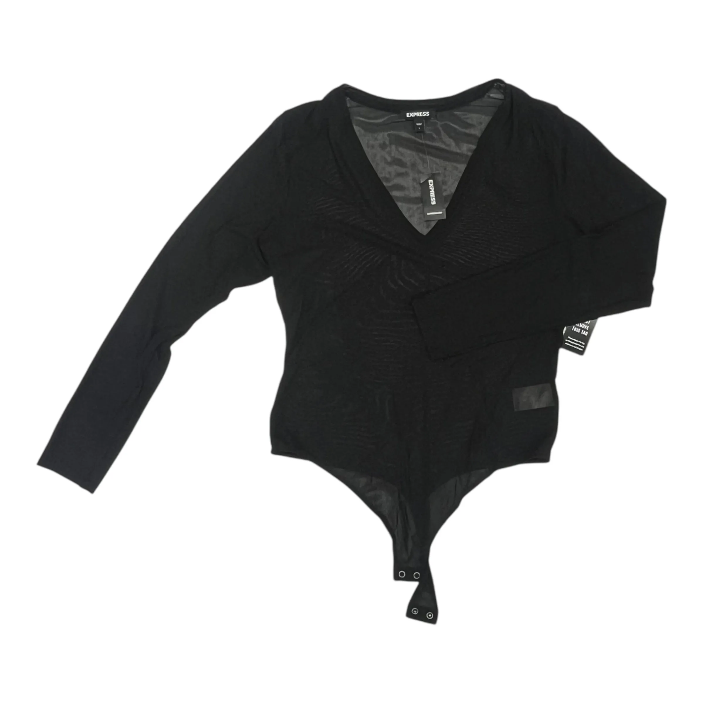 travel bodysuit strapless bodysuit Bodysuit By Express In Black, Size:L