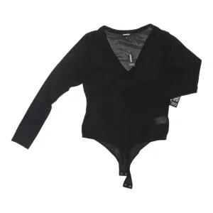 travel bodysuit strapless bodysuit Bodysuit By Express In Black, Size:L