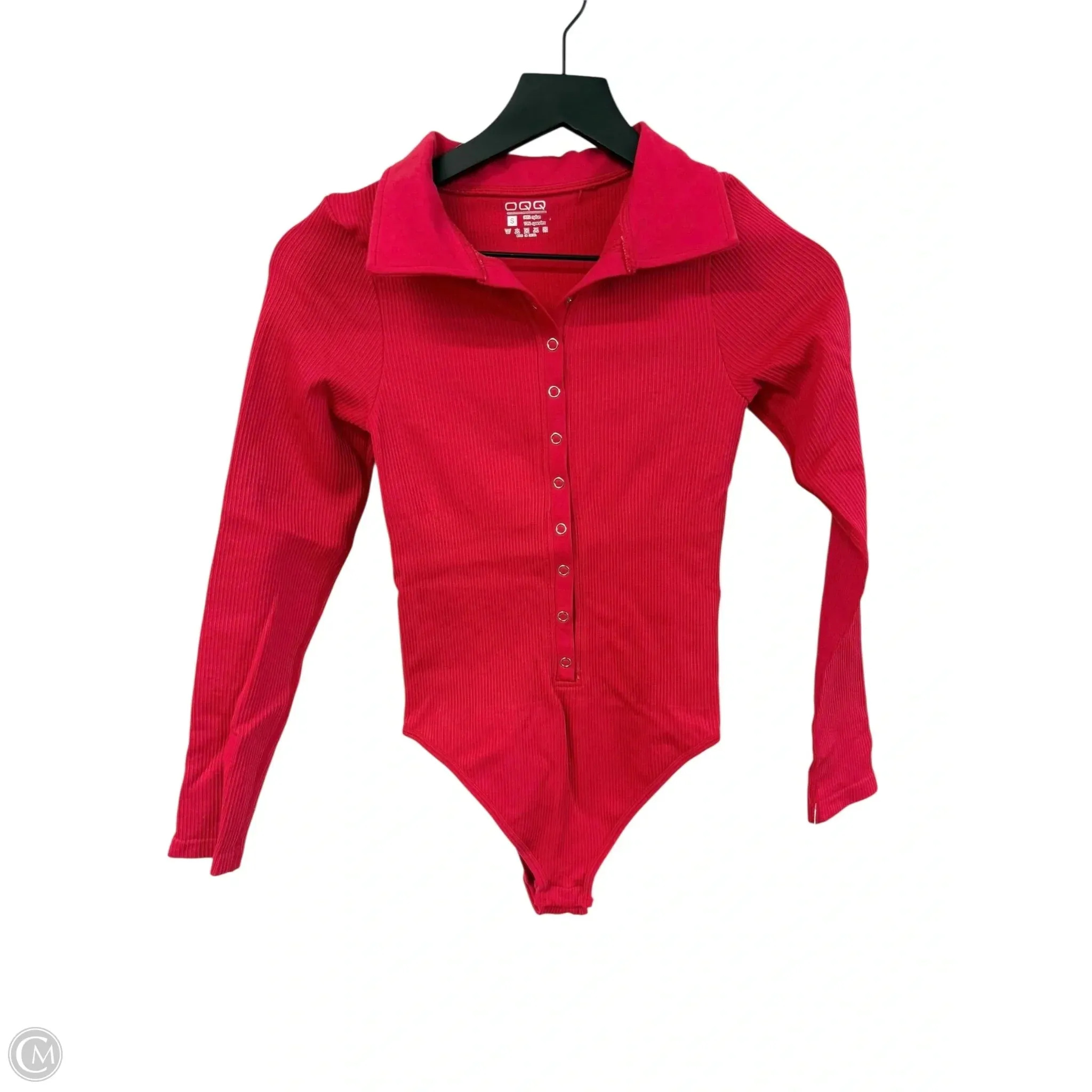 Bodysuit By Clothes Mentor In Red, Size: S runway bodysuit weekend wear bodysuit