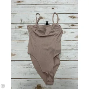 Bodysuit By Forever 21 In Tan, Size: L sport bodysuit
