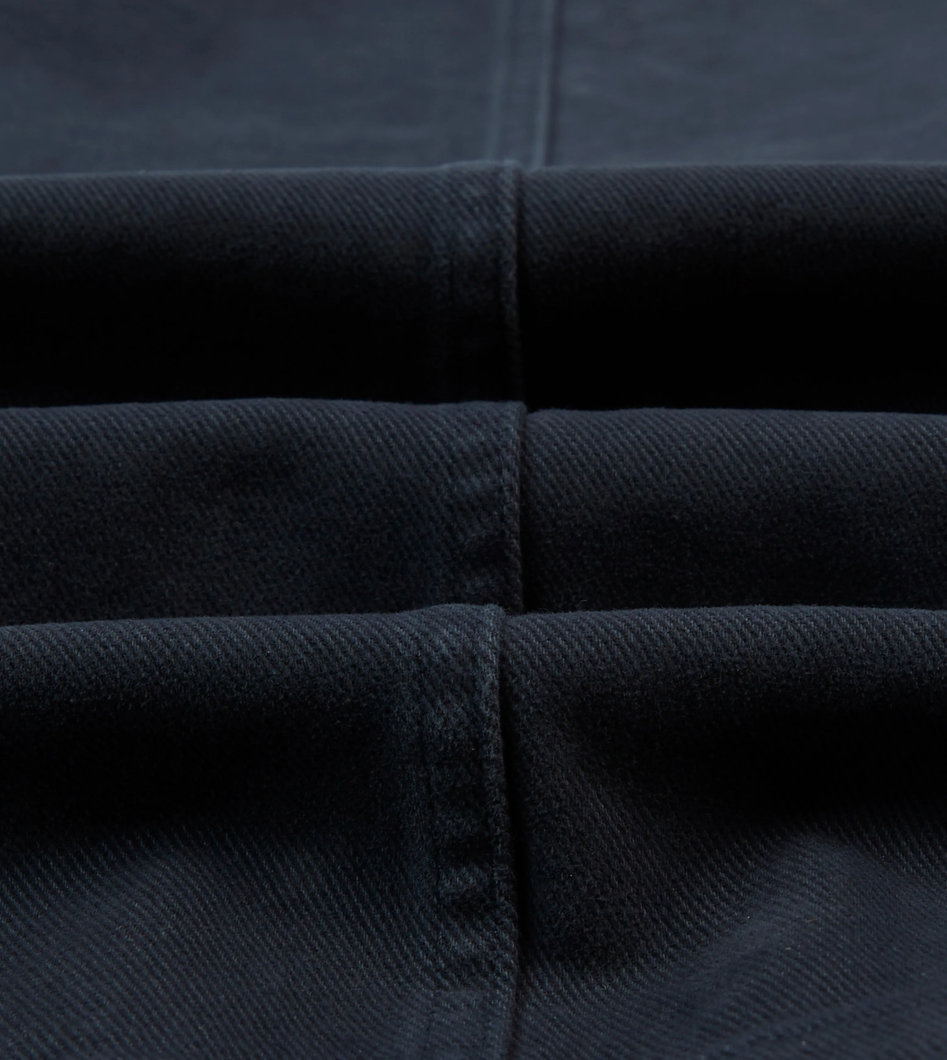 Sleek Professional Breathable Underarm Vents Dark Navy Heavy Cotton Twill Games Trousers