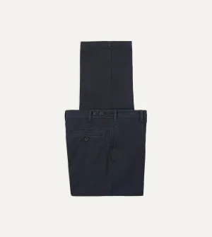 Flattering Layer Dark Navy Heavy Cotton Twill Games Trousers
