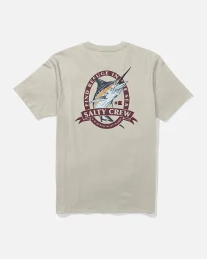 Flatlock stitching Bill Club Tee - Bone