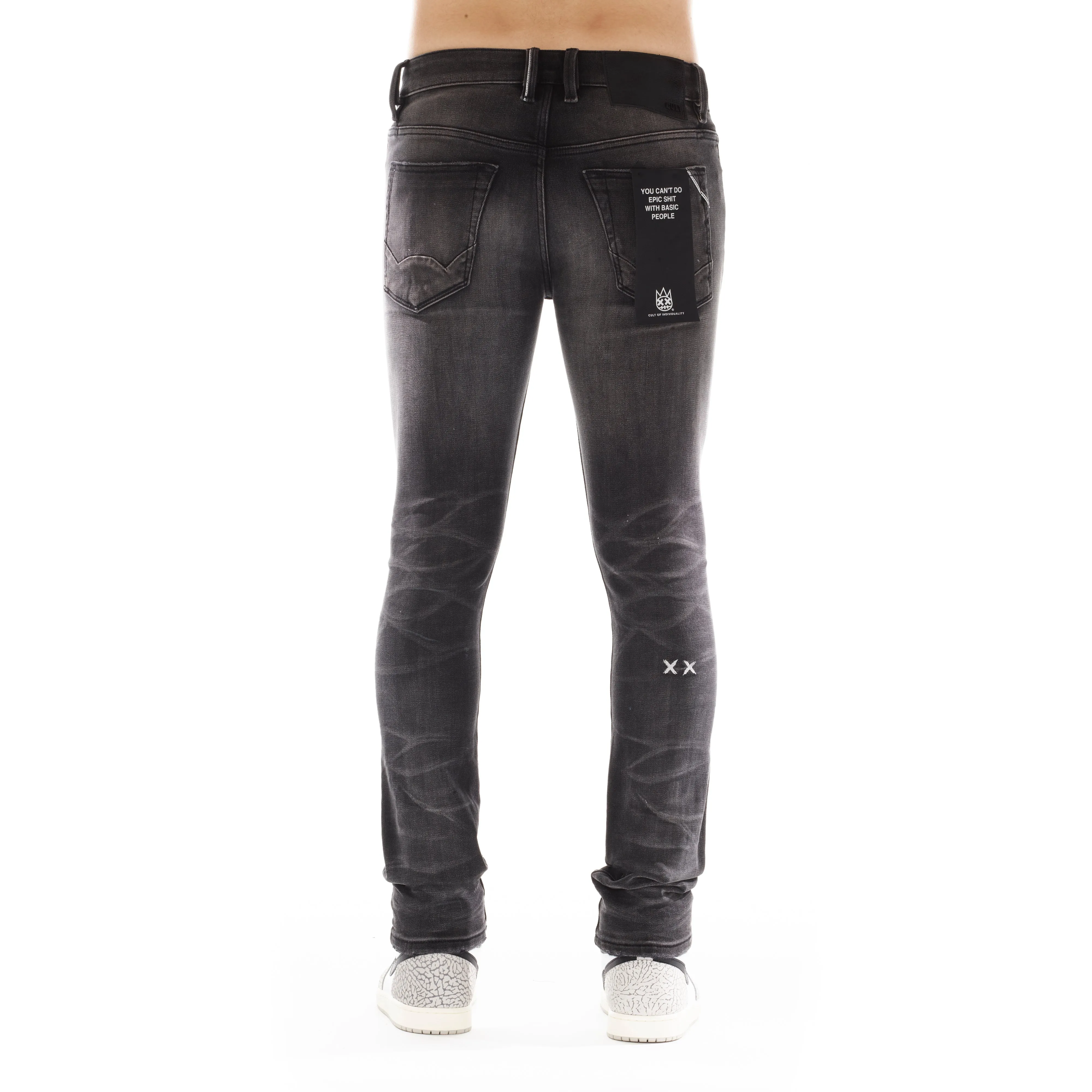 Office Wear Trendy Home Comfort High Waist PUNK SUPER SKINNY IN ASHER