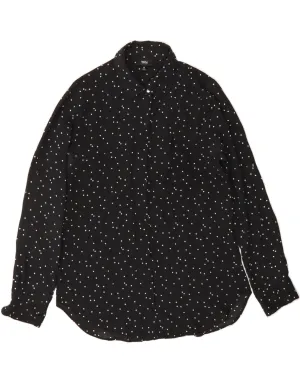 Microfiber Material MOSSIMO Womens Shirt UK 10 Small Black Polka Dot Polyester