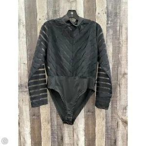 Bodysuit By Cmf In Black, Size: Xxl figure hugging bodysuit date night bodysuit