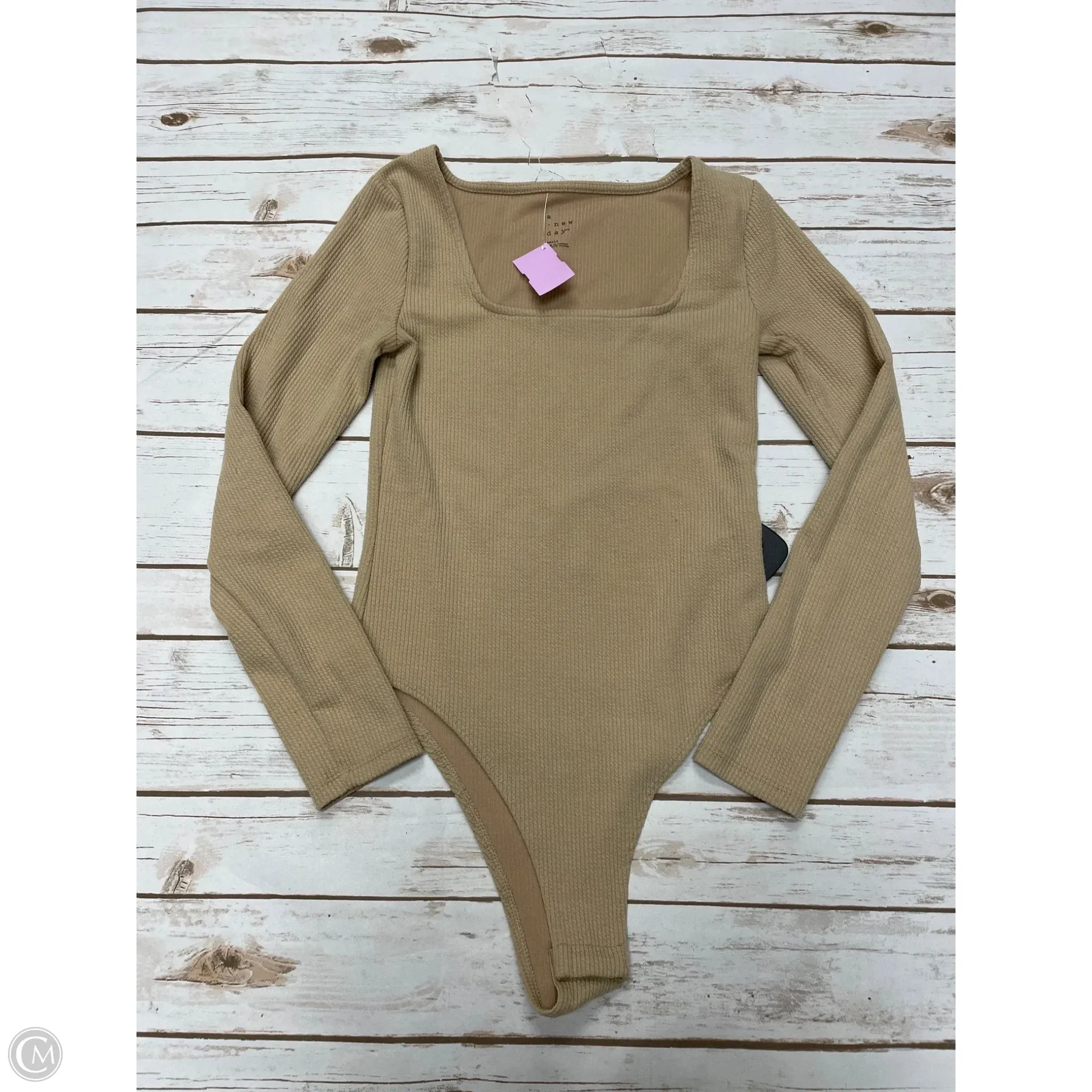 Bodysuit By A New Day In Tan, Size: S edgy bodysuit festival bodysuit