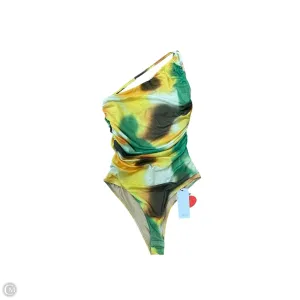 Bodysuit By Clothes Mentor In Green & Yellow, Size: S fashion bodysuit