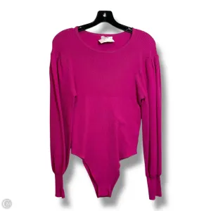 Bodysuit By Cmf In Pink, Size: Xxl bamboo bodysuit influencer bodysuit